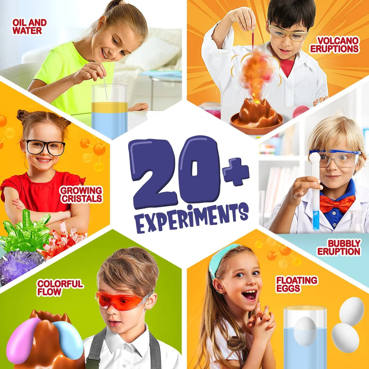 Science Kit for Kids, 21 Science Experiments E855