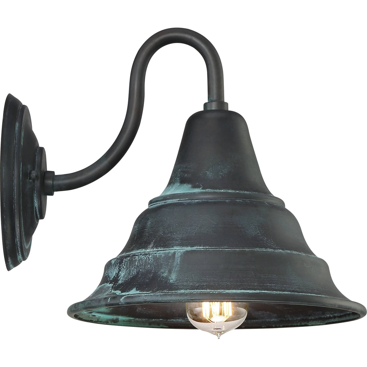 Aged Verde Outdoor Wall Lantern G7618