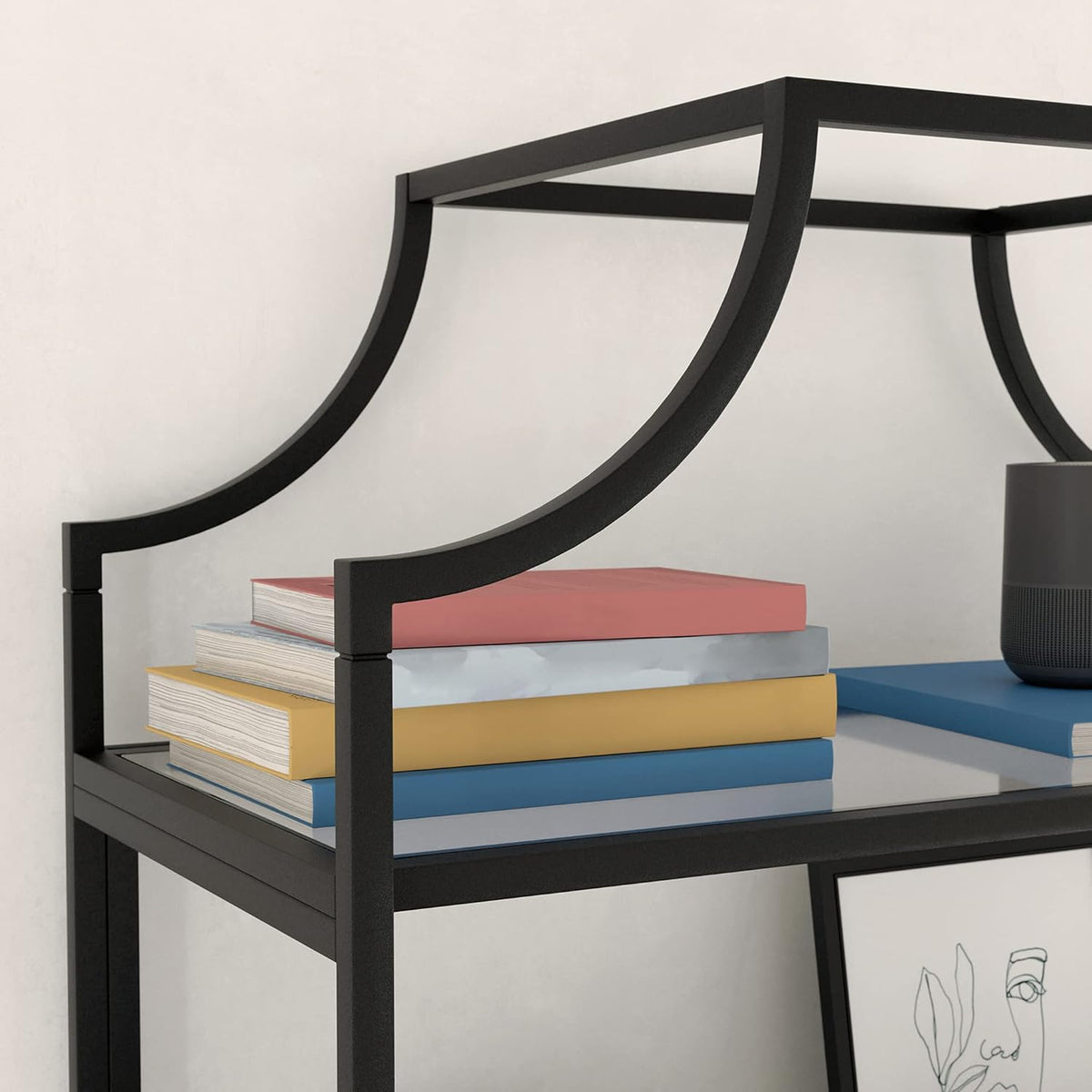Black Finish Bookcase X302027