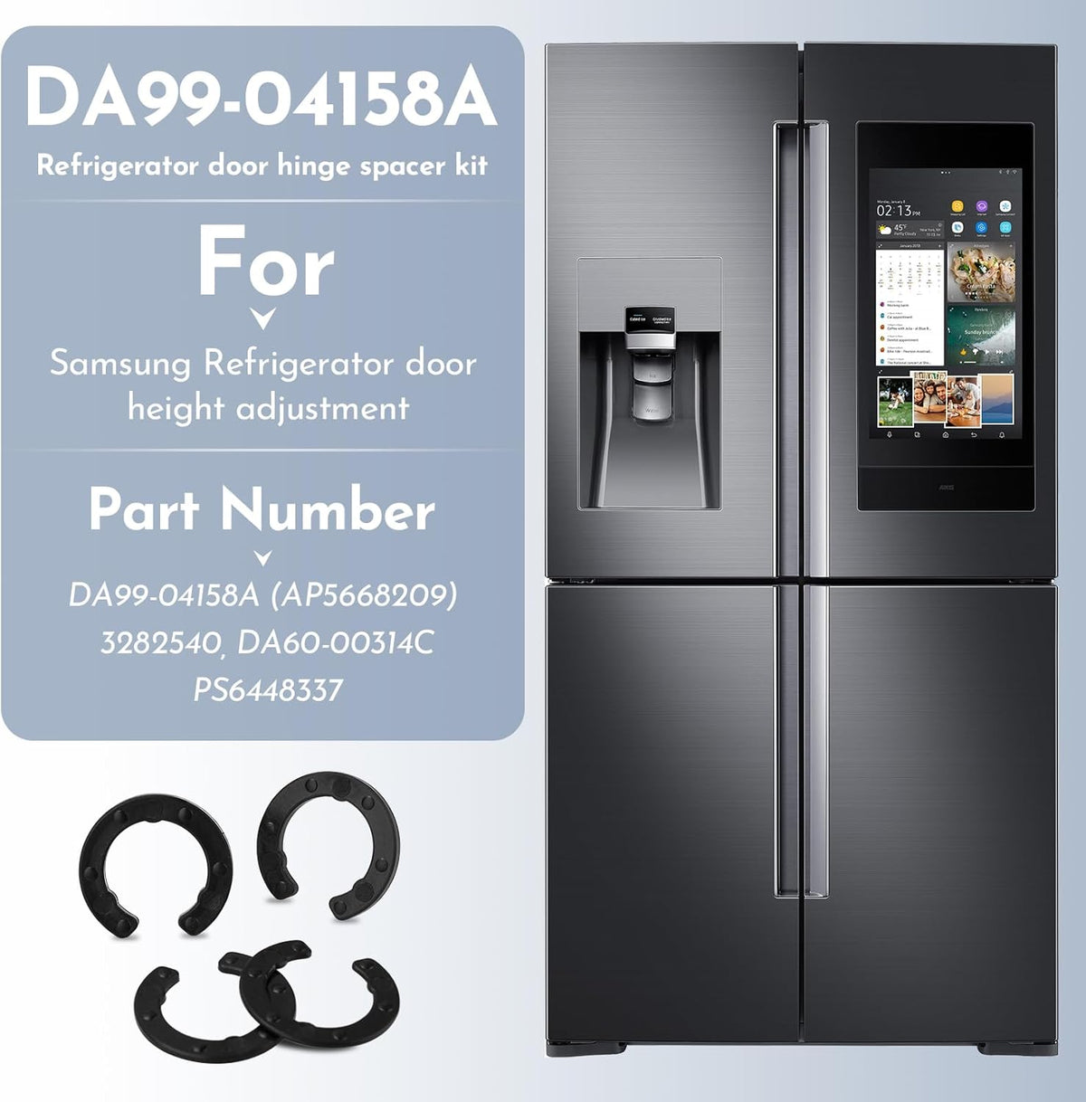 Refrigerator Door Hinge Shim Kit E3331