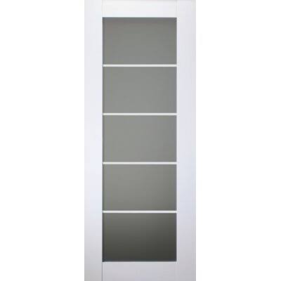 Wood and Glass Painted Smart Door O589673
