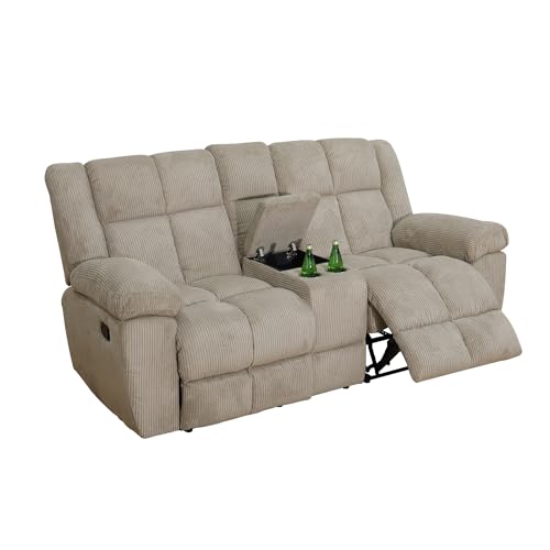3 Pieces Corduroy Recliner Sofa Set A91911