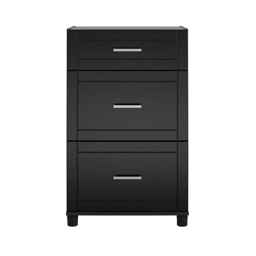 Black 3 Drawer Base Cabinet N349925