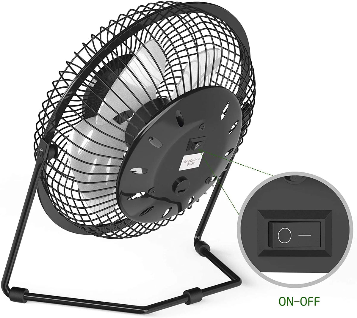 6 Inch Table Fan, Black E95555