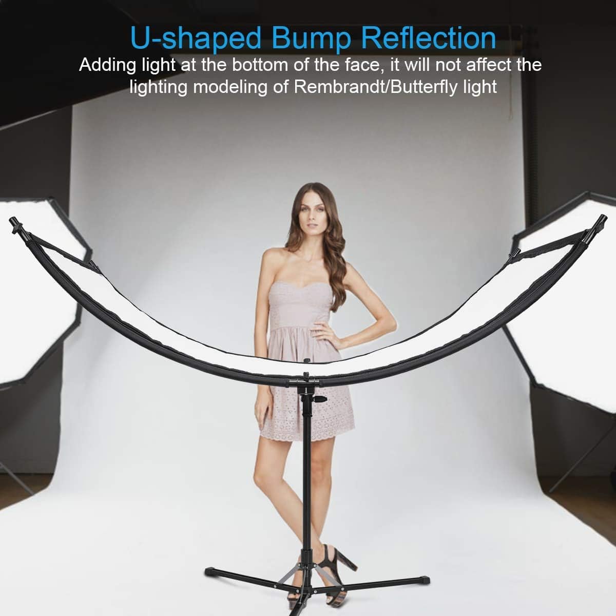 Black/White/Gold/Silver Pack of 2 Clamshell Light Reflector P303