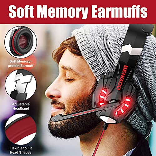 Stereo Gaming Headset with Mic, Noise Cancelling Over Ear Headphones, 7.1 Surround Sound S10897