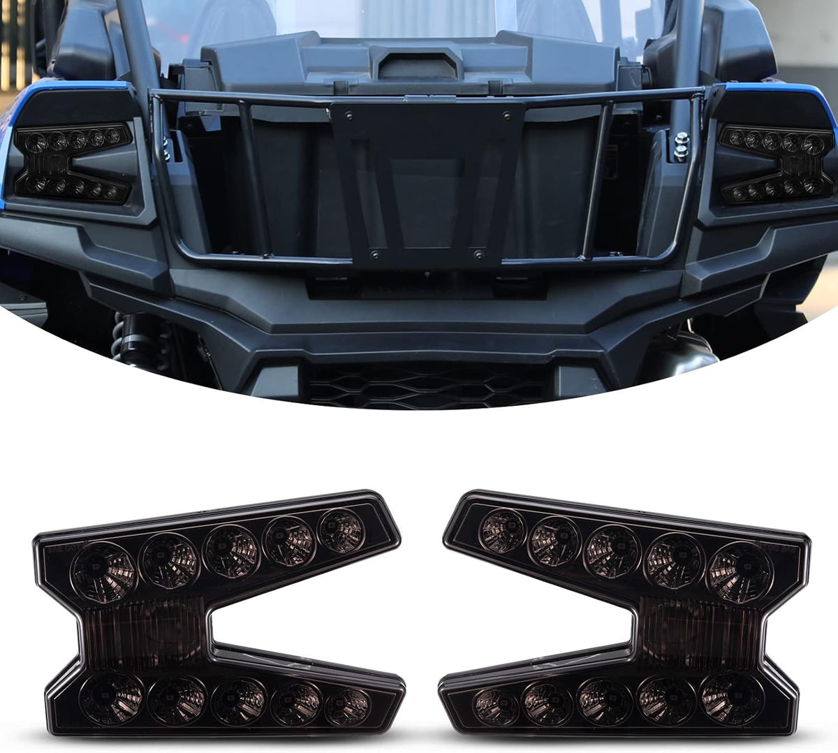 Smoked LED Tail Lights for Kawasaki Teryx KRX 1000 K353