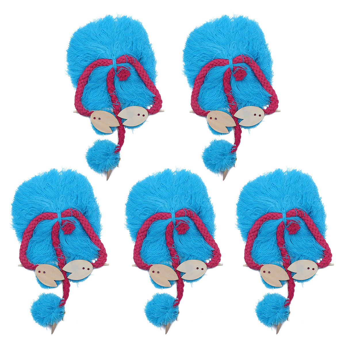 Sky-blue Plush Ostrich Marionette Toy A533289