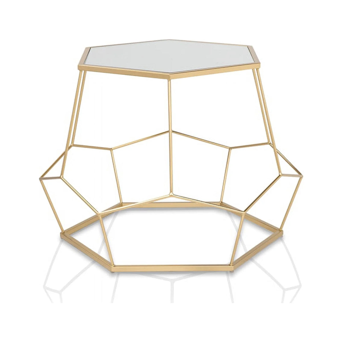 2-Piece Metal Nesting Accent Table Set X1798