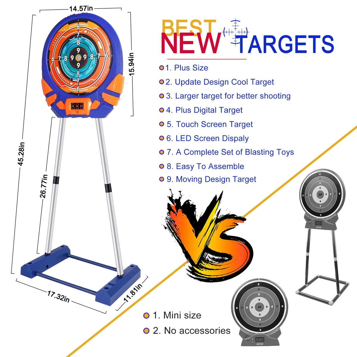 Electronic Scoring Shooting Target for Foam Darts C6612
