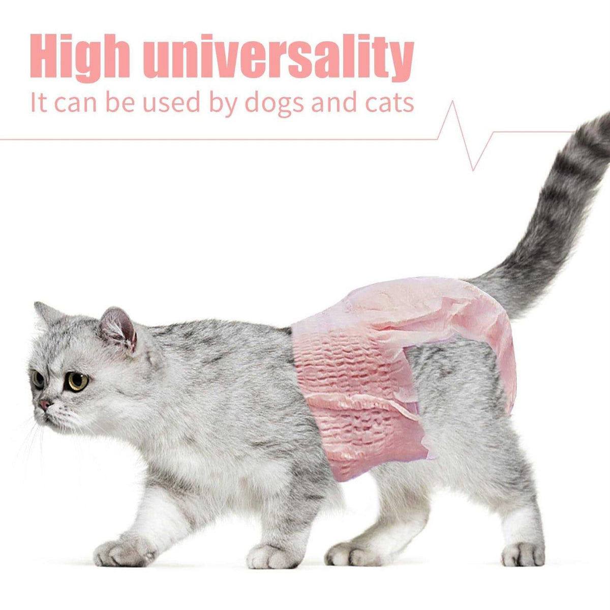 Disposable Dog Diapers Female, 10 Pcs Stretchy L444801