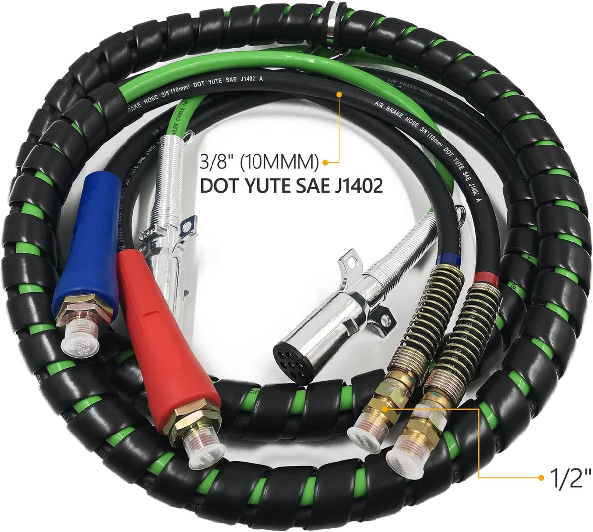 Green ABS Air Brake Lines 15 Ft U69012