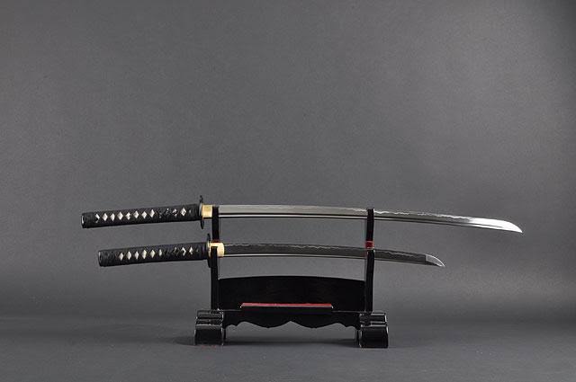 Handmade Japanese Samurai Katana and Wakizashi Swords A21563
