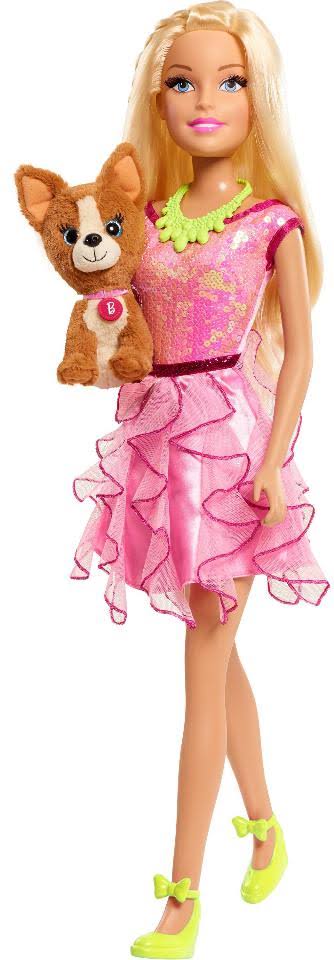 Blond Doll with Plush Puppy Q96544