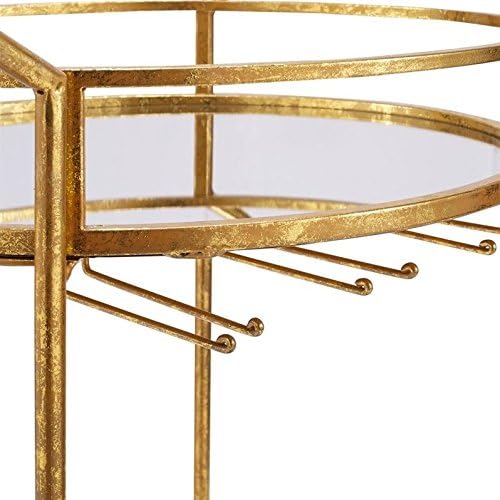 Gold Metal Bar Cart Q676268