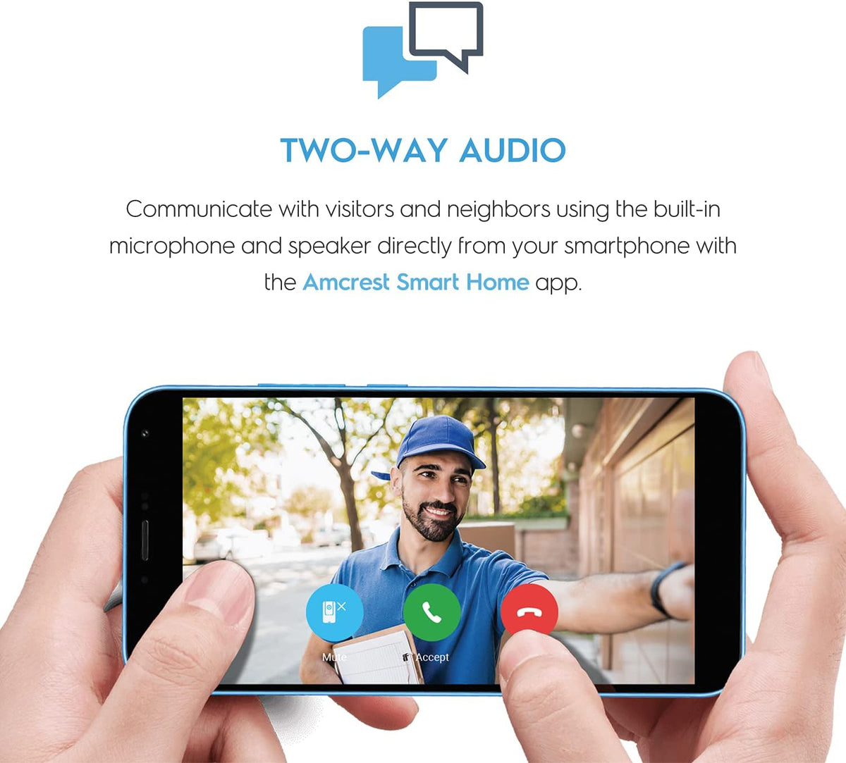 4MP Wireless WiFi Video Doorbell Camera with 2-Way Audio G320
