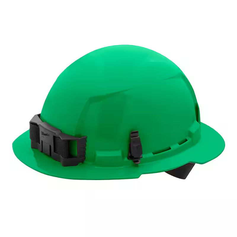 Green Type 1 Class E Full Brim Non-Vented Hard Hat M360242