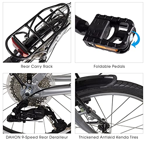 20" 8-Speed Folding Bike with Aluminum Frame V22173