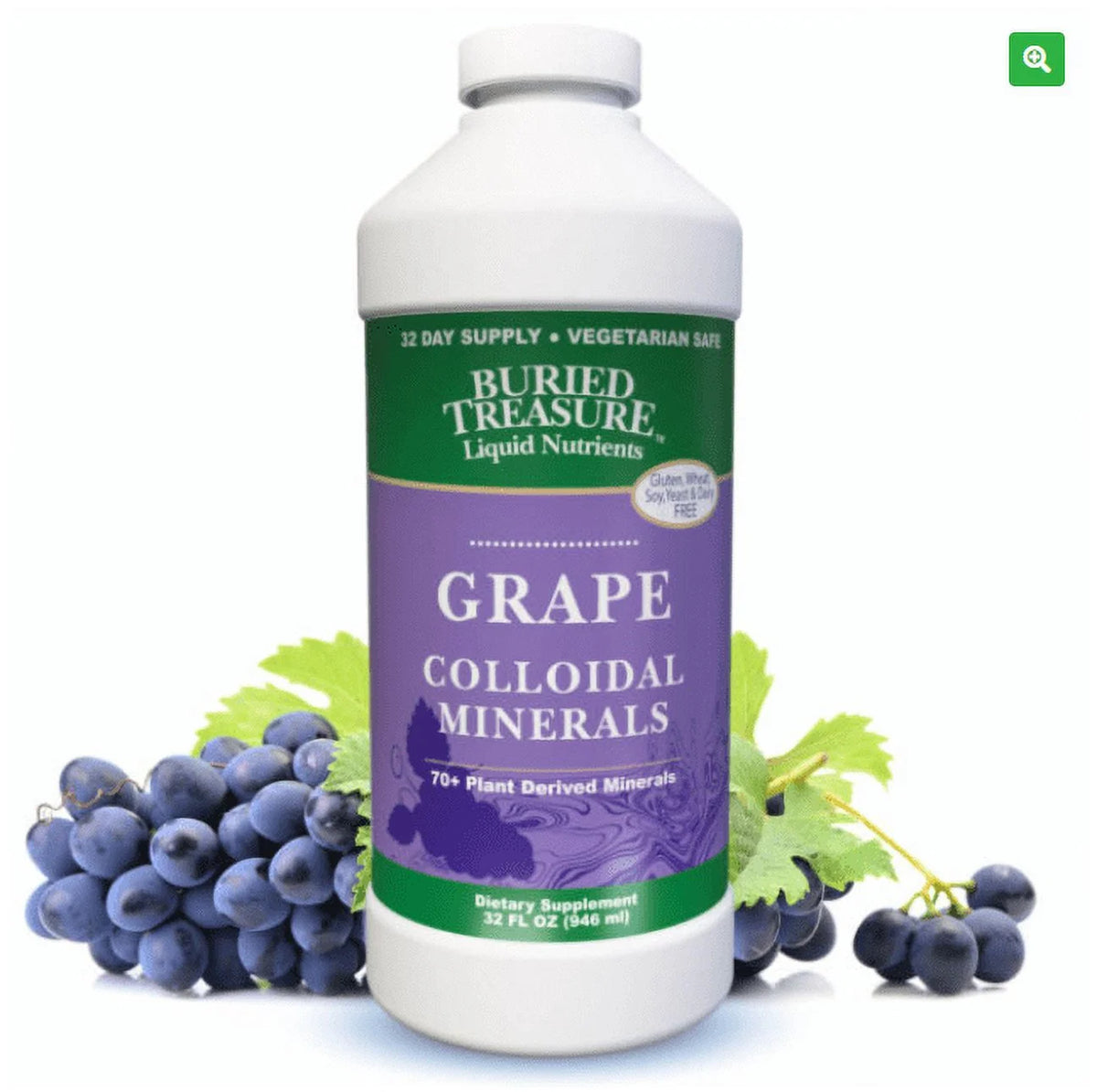 Colloidal Minerals Liquid Nutrients Grape 32 fl oz K503810