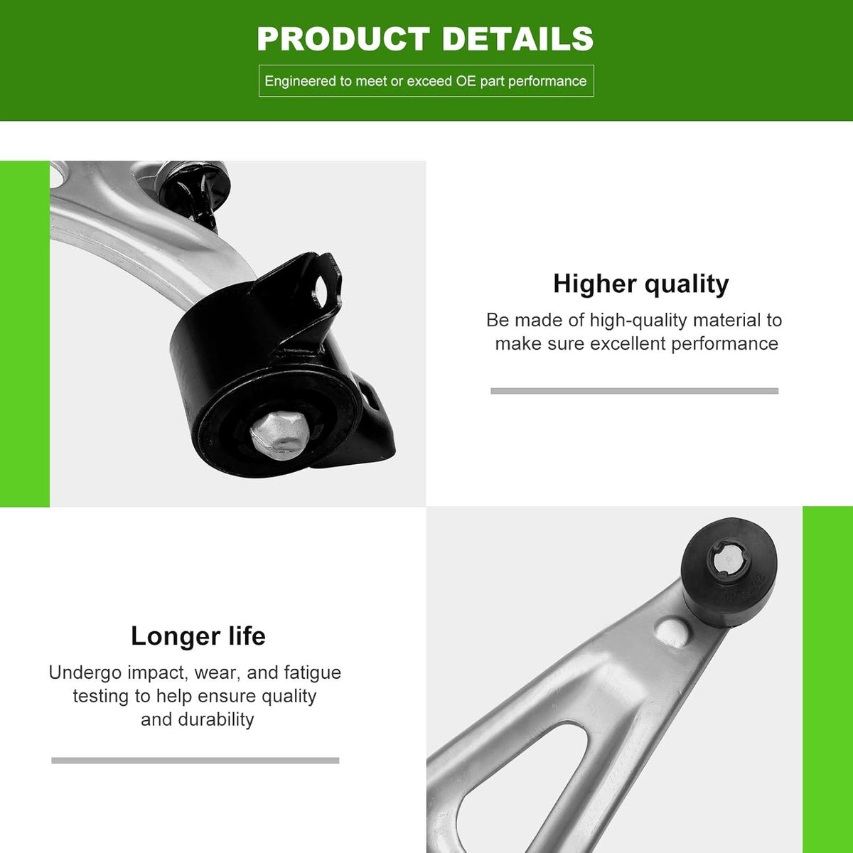 2pcs Upper Control Arms with Ball Joint N452