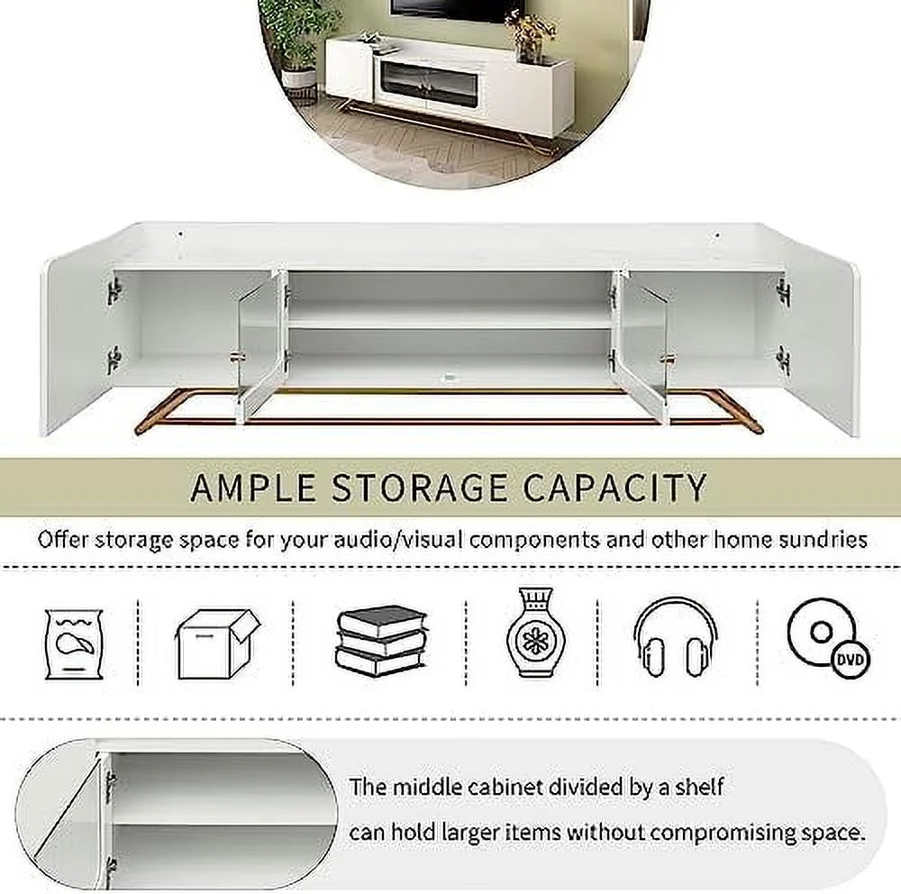 Modern TV Stand for 75 inch TV with Drawer O593