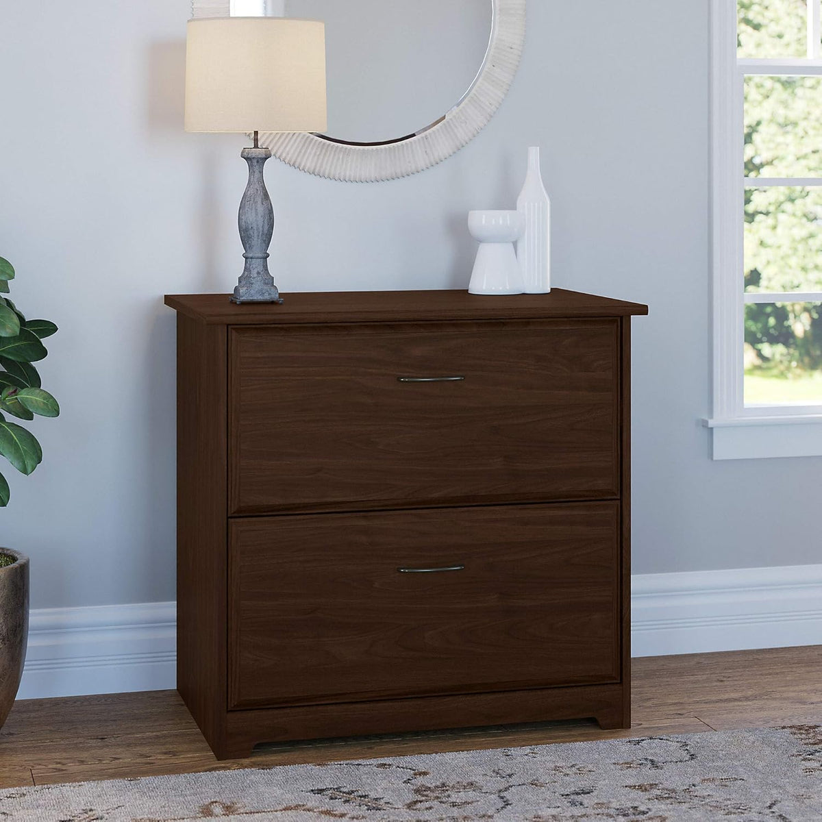 Modern Walnut Lateral File W16143