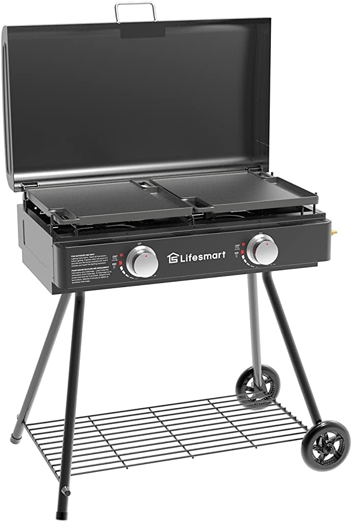 400 Sq Inch Double Griddle with Stand and Carry Bag A469