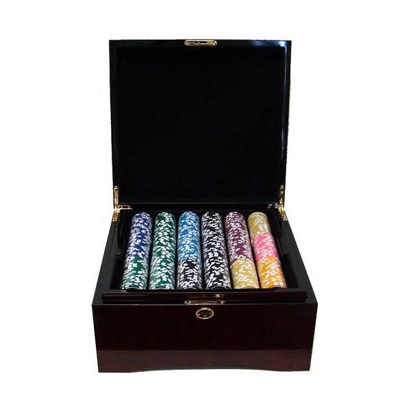 1,000ct. 14g Poker Chip Set in Aluminum Metal Carry Case Y32055