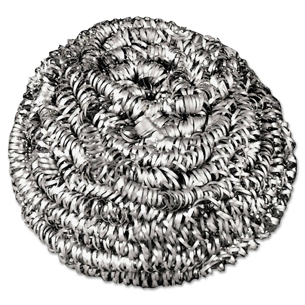 Stainless Steel Scrubbers, Medium, 72/Carton V295797