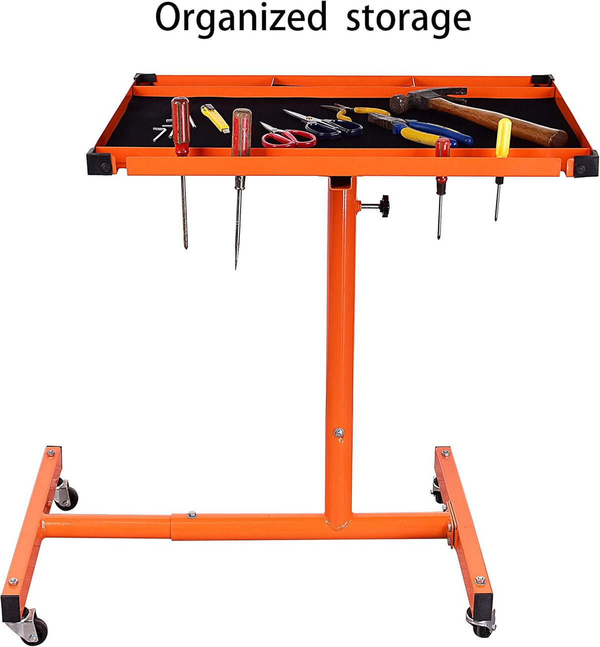 Orange Rolling Tool Tray With Drawer Work Table V833181