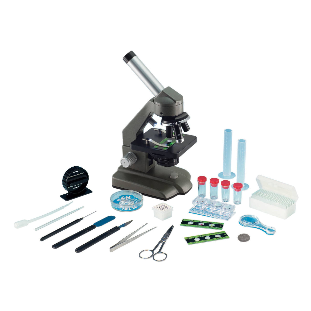 Die-Cast Optical Microscope with Dual Lights T965652