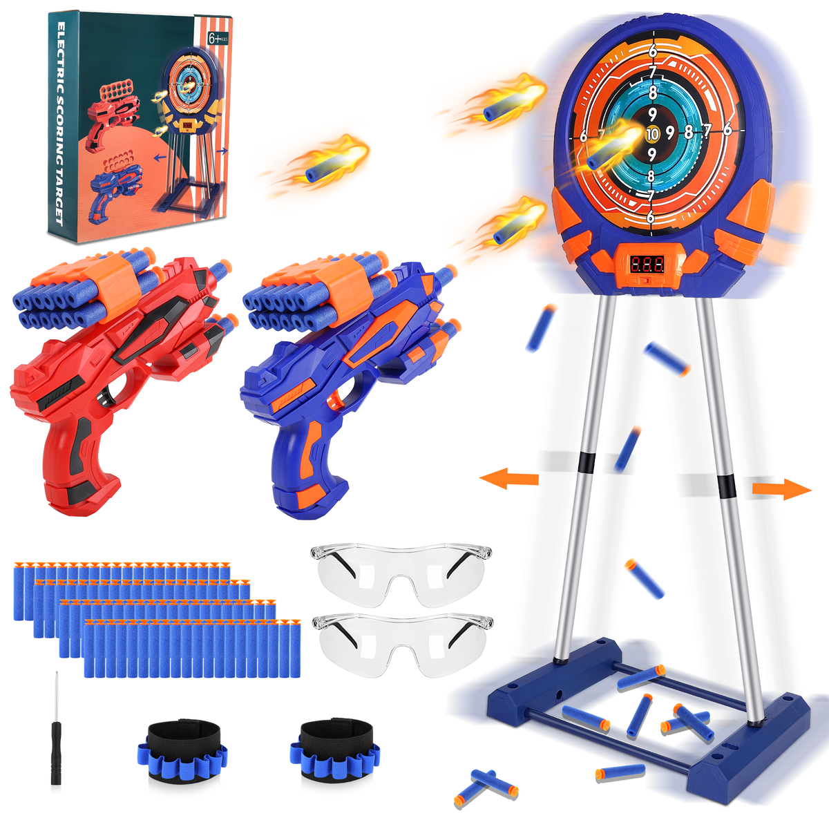 Electronic Scoring Shooting Target for Foam Darts C6612