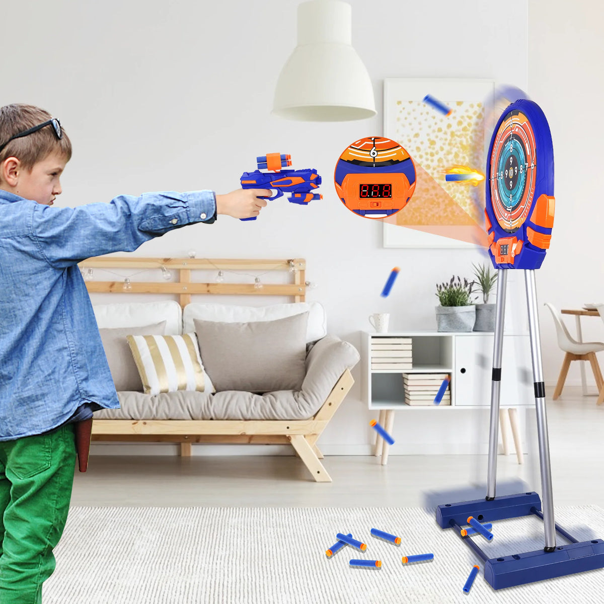 Electronic Scoring Shooting Target for Foam Darts C6612