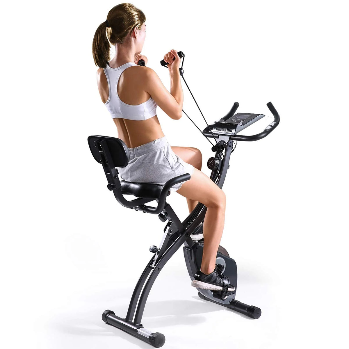 Folding Magnetic Stationary Exercise Bike P446
