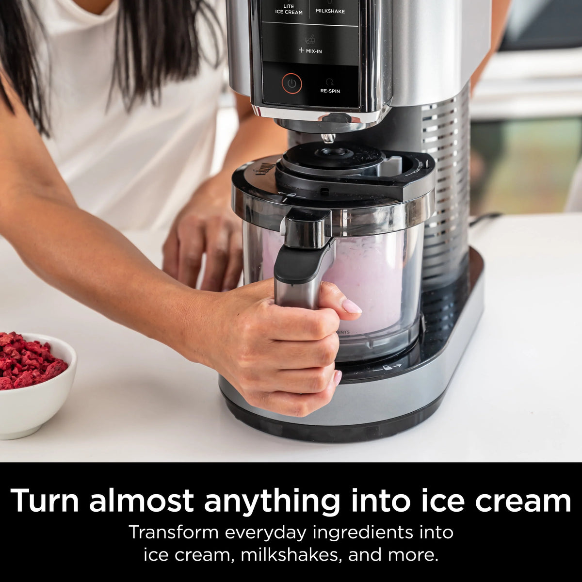 Ice Cream Maker with 2 Pints U50749