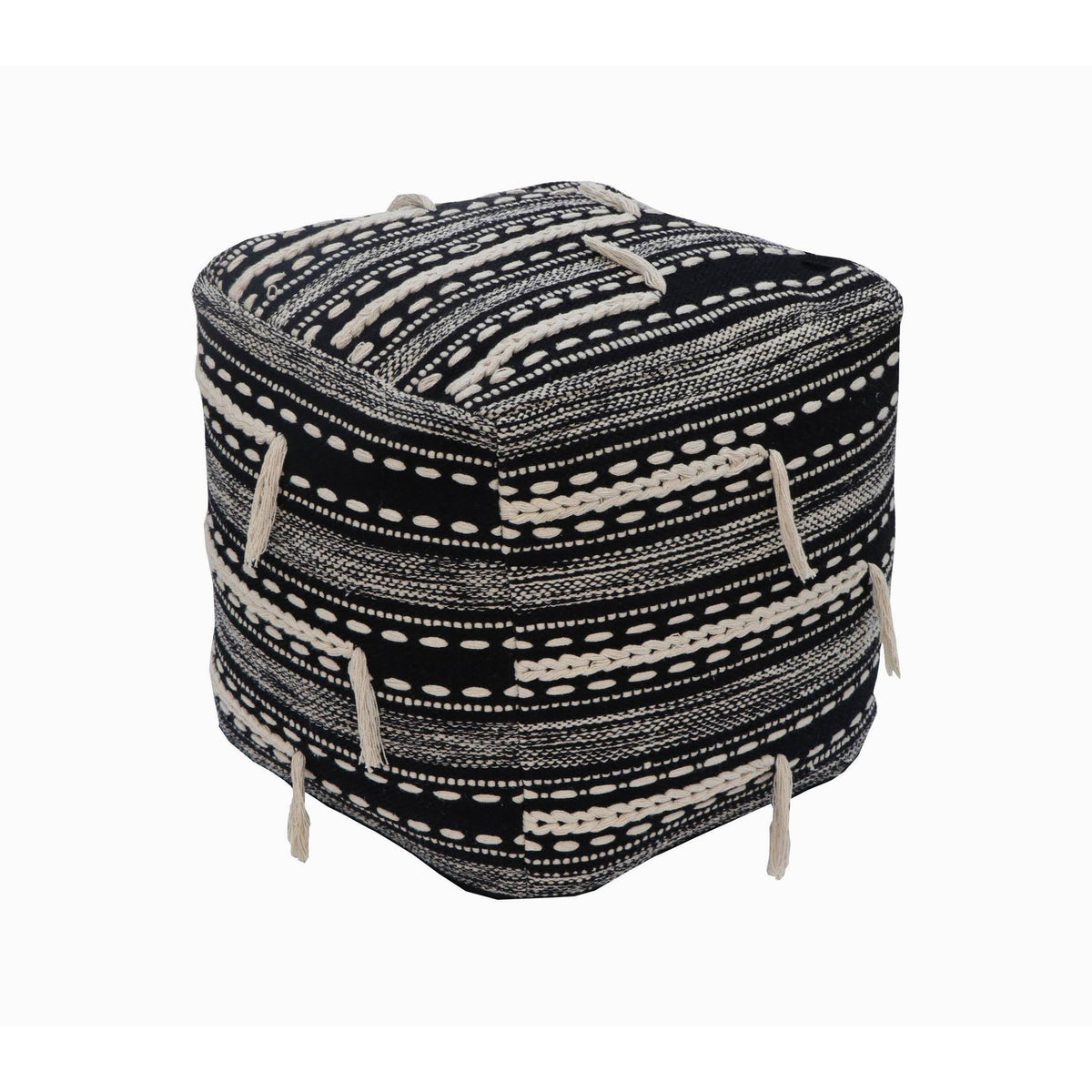 Black Ottoman L6292
