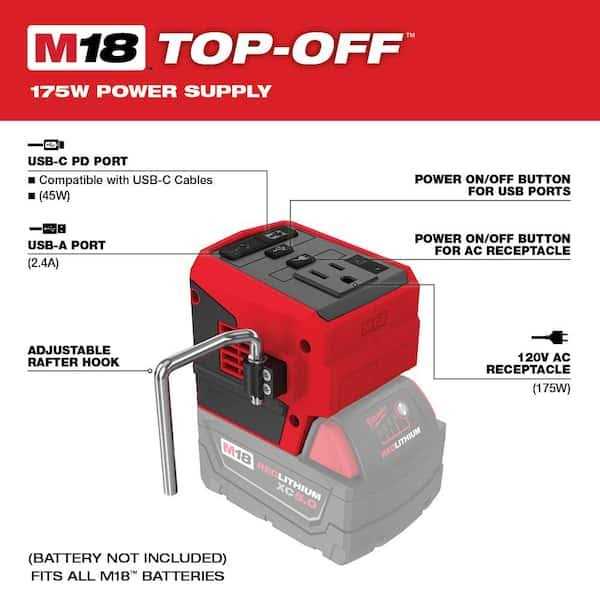 Compact Inverter for M18 Batteries with 6.0 Ah Battery P28805