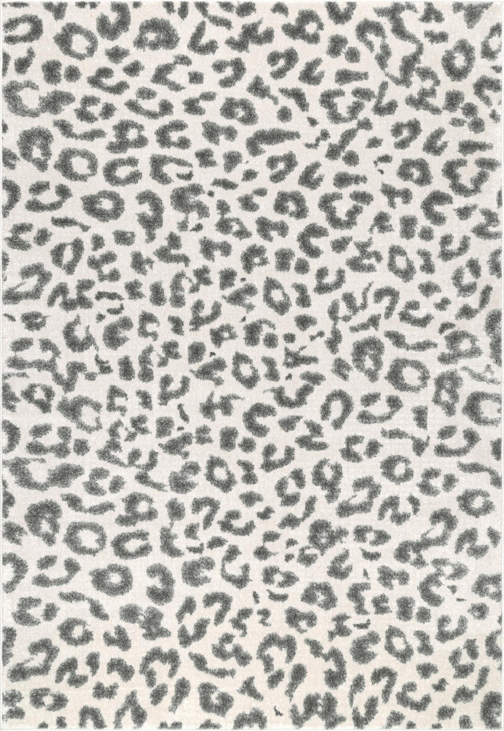 Gray Leopard Area Rug W1940
