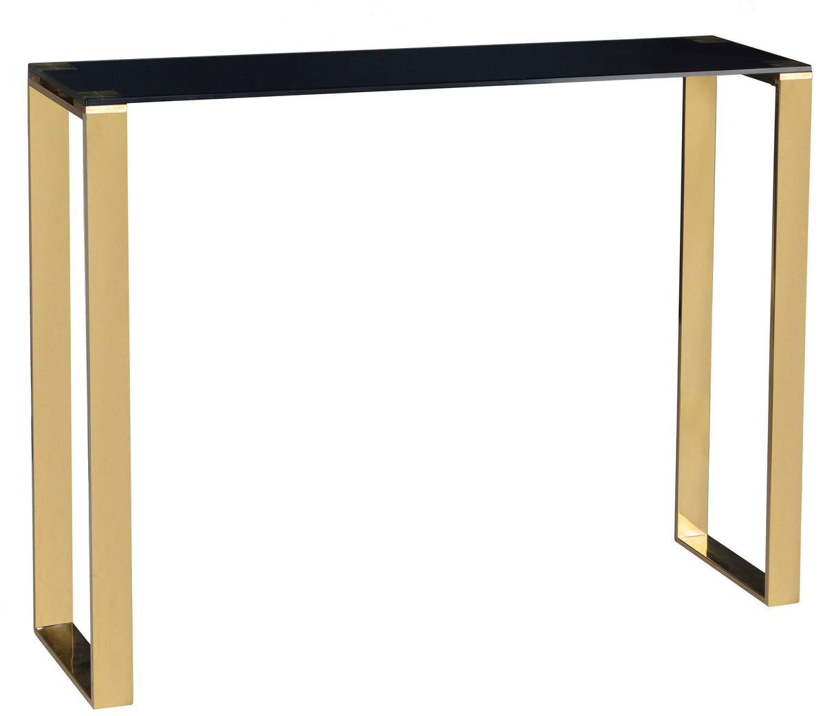 Black/Gold Narrow Console Table E908