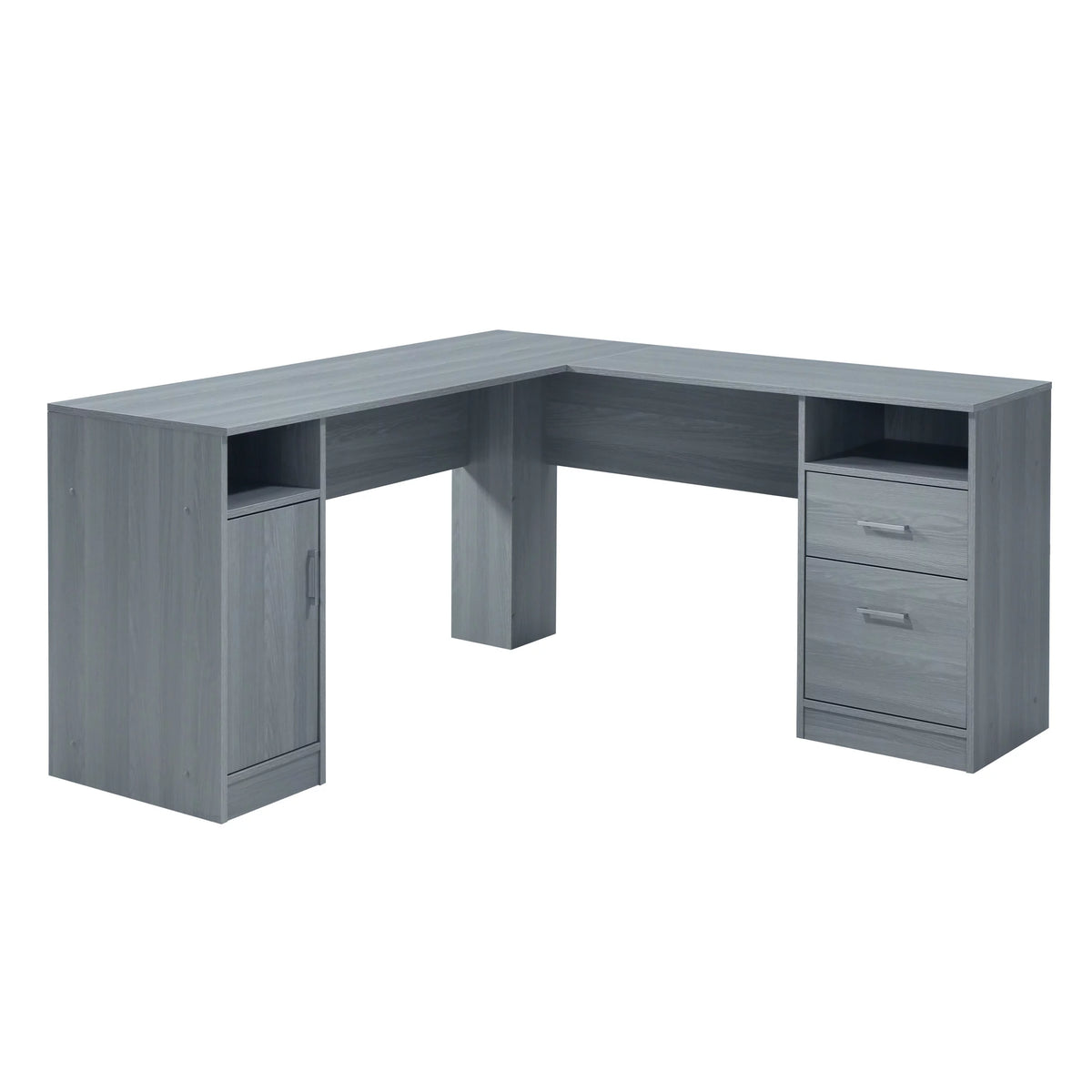 L-Shape Desk with Storage F5845