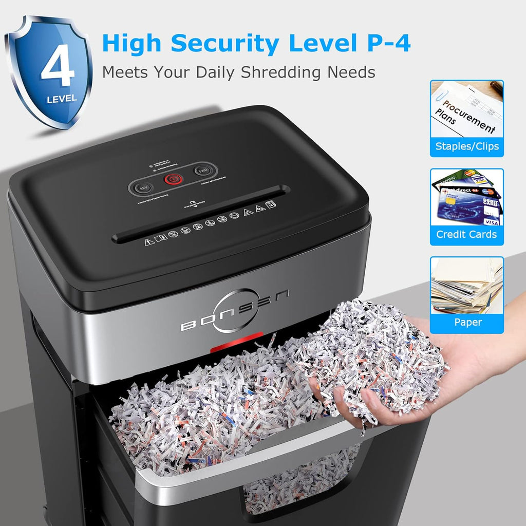 18-Sheet Cross-Cut Paper Shredder with 6.6 Gallons Pullout Basket X899