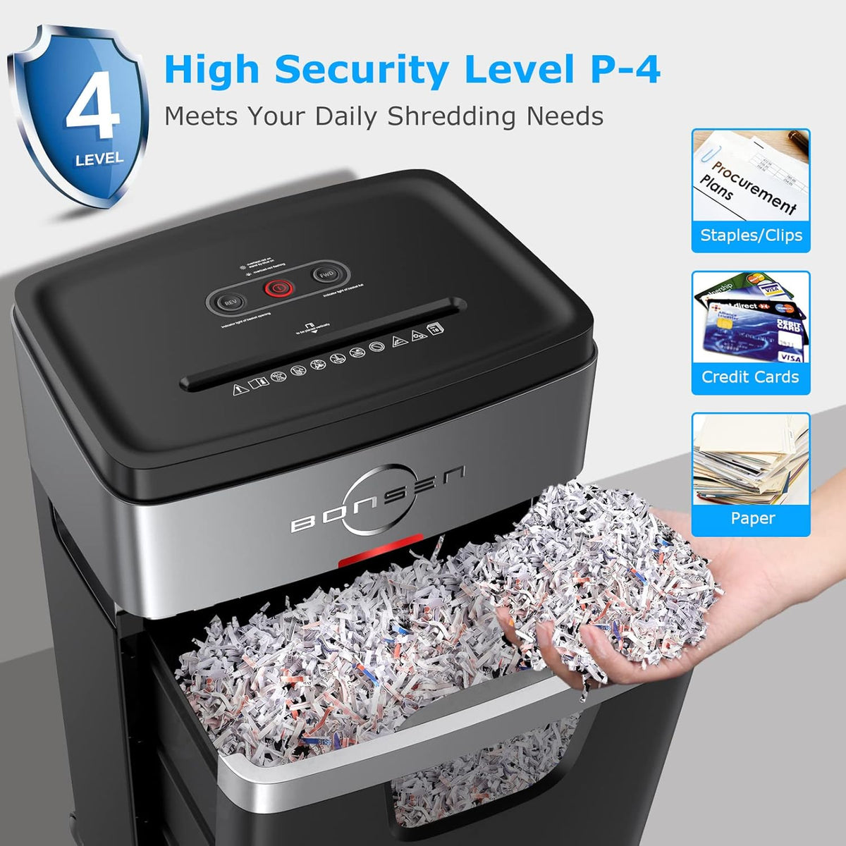 18-Sheet Cross-Cut Paper Shredder with 6.6 Gallons Pullout Basket X899
