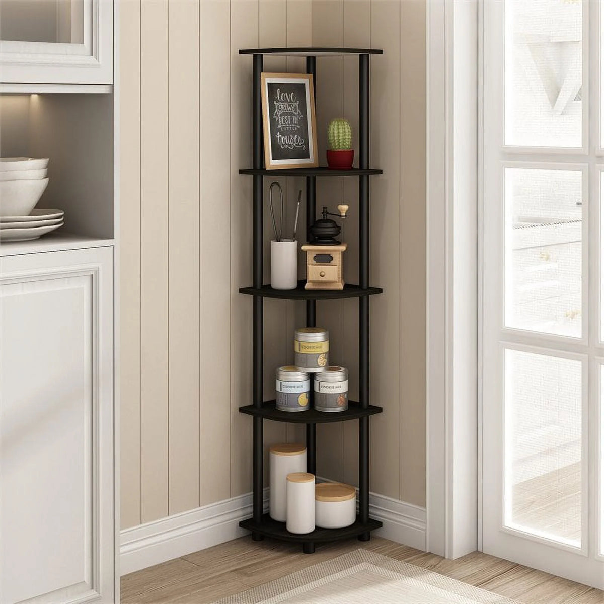 5 Tier Corner Display Rack Shelving Unit Z648