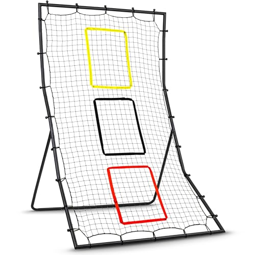 6 x 4 ft Baseball & Softball Rebounder Net with 3 Target Zones O799
