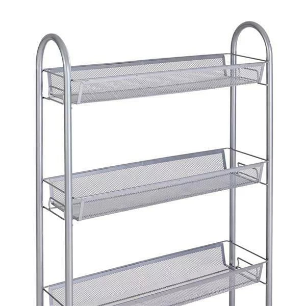 4 Tier Slim Rolling Storage Cart M519