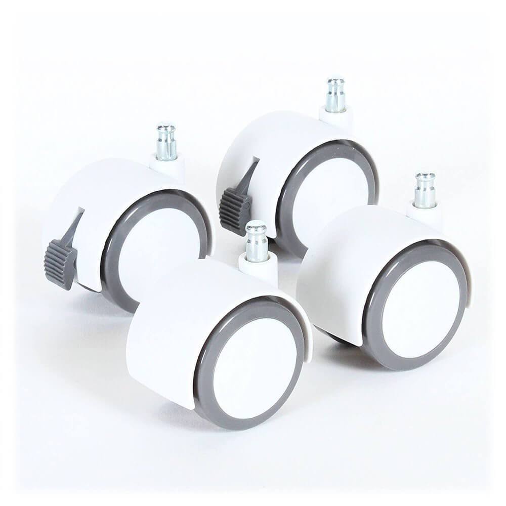 Rolling Casters White / Gray O485