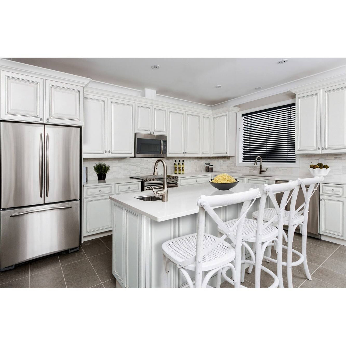 White 36 inch Wide x 42 inch High Double Door Wall Cabinet F97443