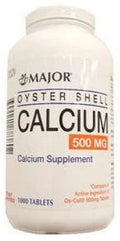 500 mg Calcium Tablets, 1000 Count S4058