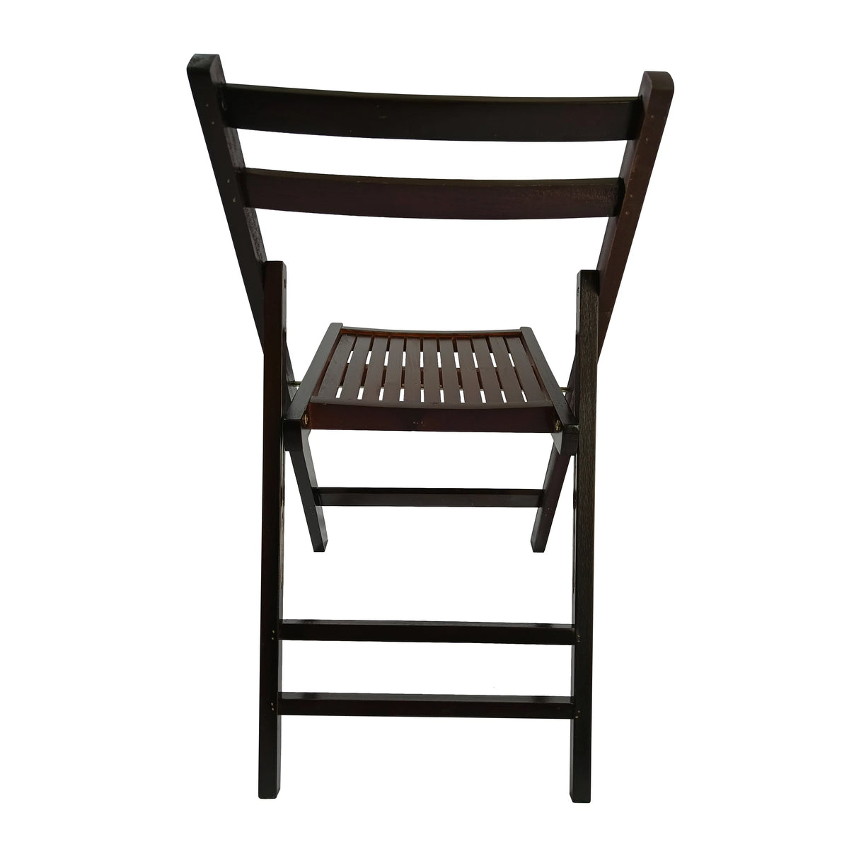 Cherry Slatted Wood Folding Chair Set of 4 I547