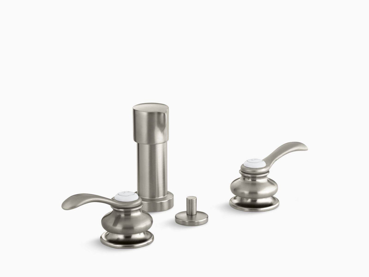 Vertical Spray Bidet Faucet with Lever Handles - Vibrant Brushed Nickel C483380